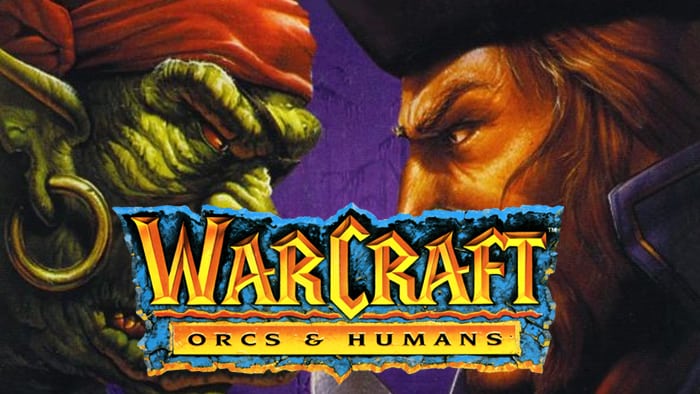 WarCraft: Orcs & Humans DOS front cover