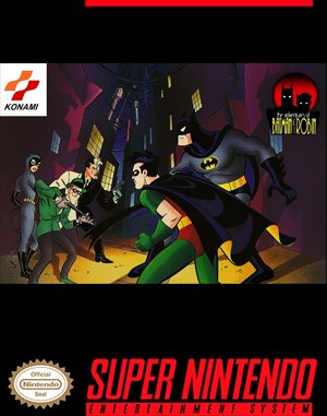 The Adventures of Batman & Robin SNES front cover