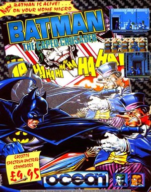 Batman: The Caped Crusader DOS front cover