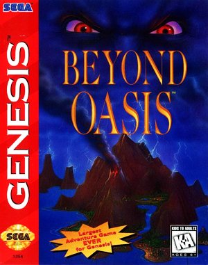 Beyond Oasis Sega Genesis front cover