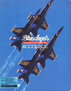 Blue Angels: Formation Flight Simulation DOS front cover