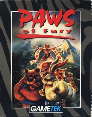 Brutal: Paws of Fury DOS front cover