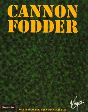 Cannon Fodder DOS front cover