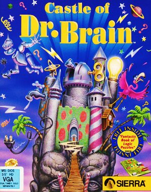 Castle of Dr. Brain DOS front cover