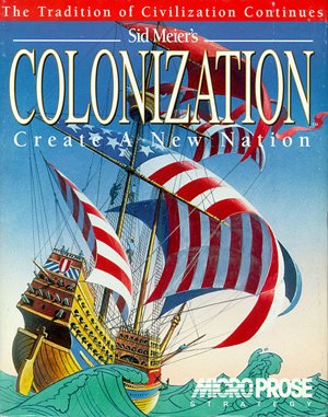 Sid Meier’s Colonization DOS front cover