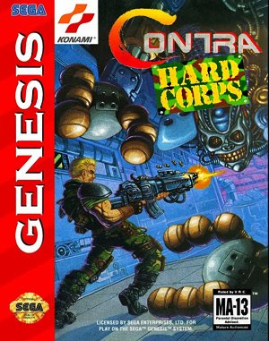 Contra: Hard Corps Sega Genesis front cover