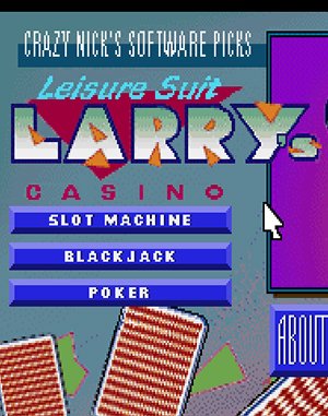 Leisure Suit Larry’s Casino DOS front cover
