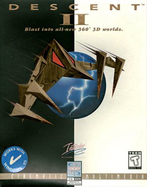 Descent II DOS front cover