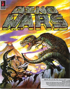 Dino Wars DOS front cover