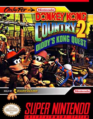 Donkey Kong Country 2: Diddy’s Kong Quest SNES front cover