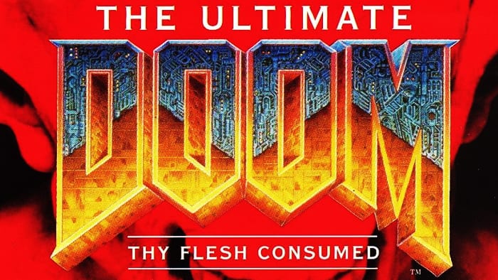 Die ultimative Abdeckung des Doom -DOS -Titels