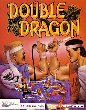 Double Dragon DOS front cover