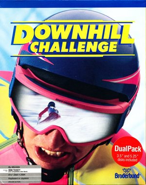 Downhill Challenge DOS front cover