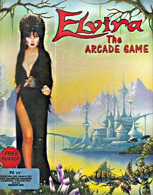 Elvira: The Arcade Game DOS front cover