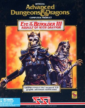 Eye of the Beholder III: Assault on Myth Drannor DOS front cover