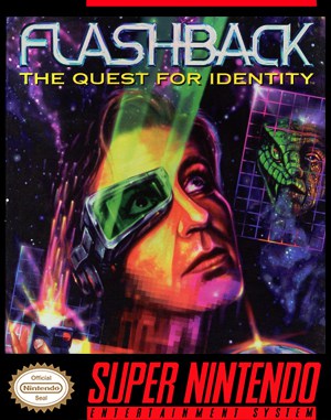 Flashback: The Quest for Identity SNES front cover