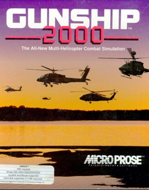 Gunship 2000 DOS front cover