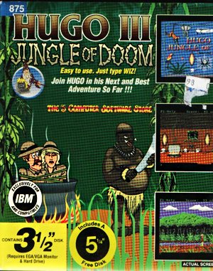 Hugo III: Jungle of Doom DOS front cover