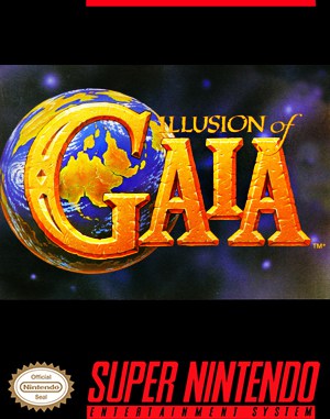 Illusion of Gaia SNES front cover