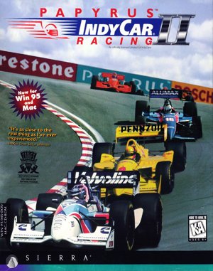 IndyCar Racing II DOS front cover
