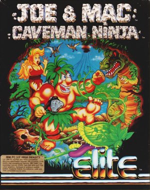 Joe & Mac: Caveman Ninja DOS front cover