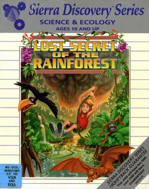 Lost Secret of the Rainforest DOS front cover