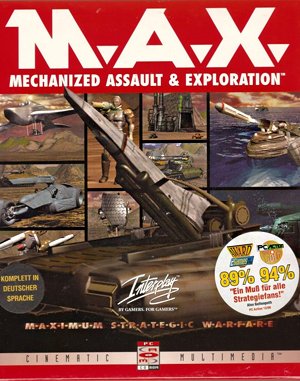 M.A.X.: Mechanized Assault & Exploration DOS front cover