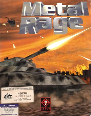 Metal Rage: Defender of the Earth DOS front cover