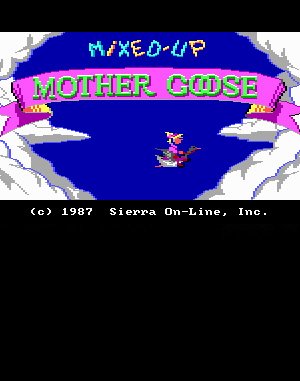 Mixed-Up Mother Goose DOS front cover