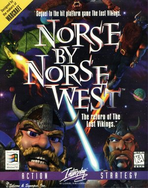 Norse by Norse West: The Return of the Lost Vikings DOS front cover