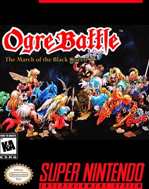 Ogre Battle SNES front cover