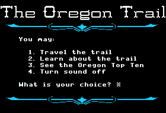 Oregon Trail game