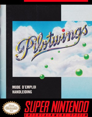 Pilotwings SNES front cover