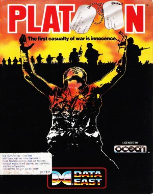 Platoon DOS front cover