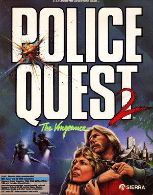 Police Quest 2: The Vengeance DOS front cover