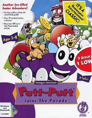 Putt-Putt Joins the Parade DOS front cover