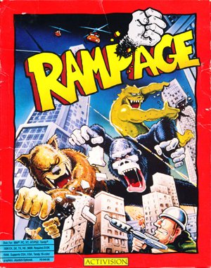 Rampage DOS front cover