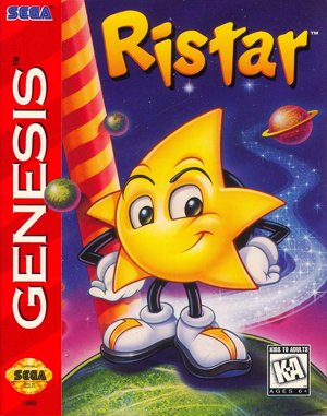 Ristar Sega Genesis front cover