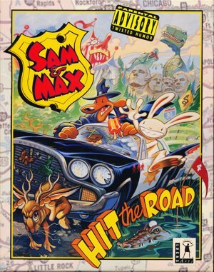 Sam and Max Hit the Road DOS front cover