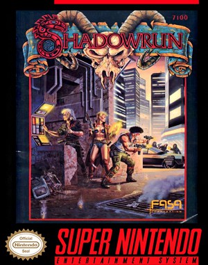 Shadowrun SNES front cover