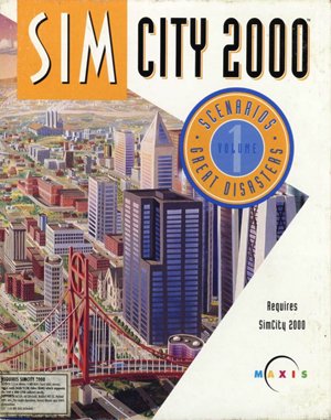 SimCity 2000 Scenarios Volume 1: Great Disasters DOS front cover