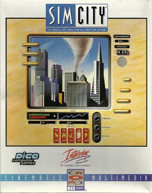 SimCity DOS front cover