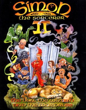 Simon the Sorcerer II: The Lion, the Wizard and the Wardrobe DOS front cover