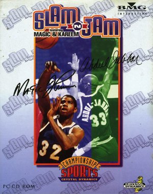 Slam ‘N Jam ’96 featuring Magic & Kareem DOS front cover