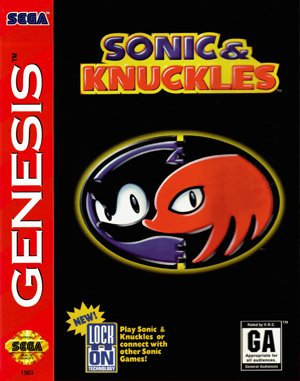Sonic & Knuckles Sega Genesis front cover