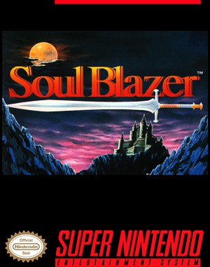 Soul Blazer SNES front cover
