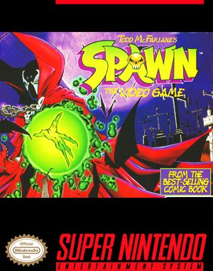 Spawn SNES front cover