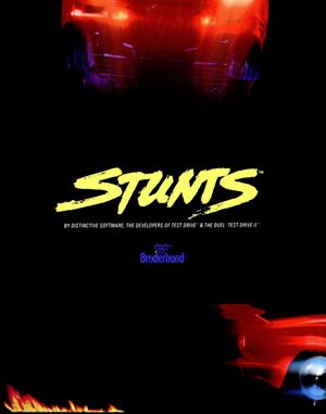 Stunts DOS front cover