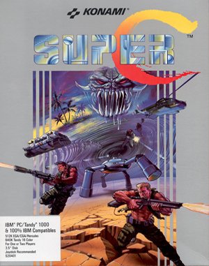 Super Contra DOS front cover