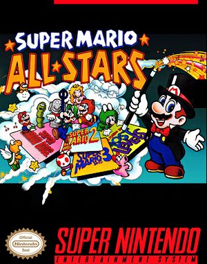 Super Mario All-Stars SNES front cover